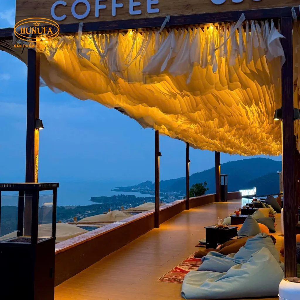 Mẫu thiết kế quán cafe sân thượng đẹp
