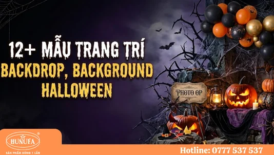 12+ Mẫu trang trí backdrop, background Halloween đẹp, độc đáo cho mùa lễ hội