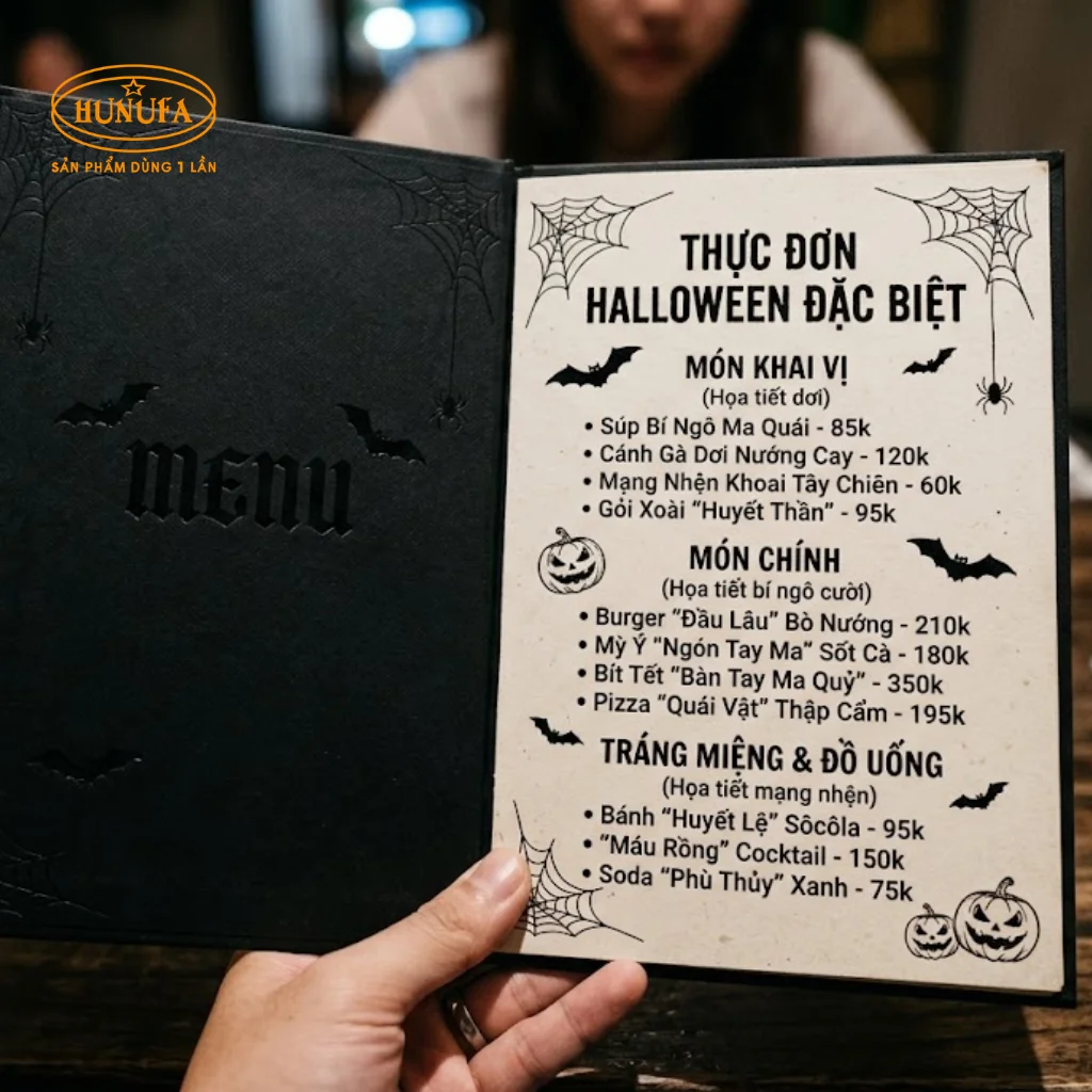 Ý tưởng trang trí Halloween cho nhà hàng, quán ăn đẹp