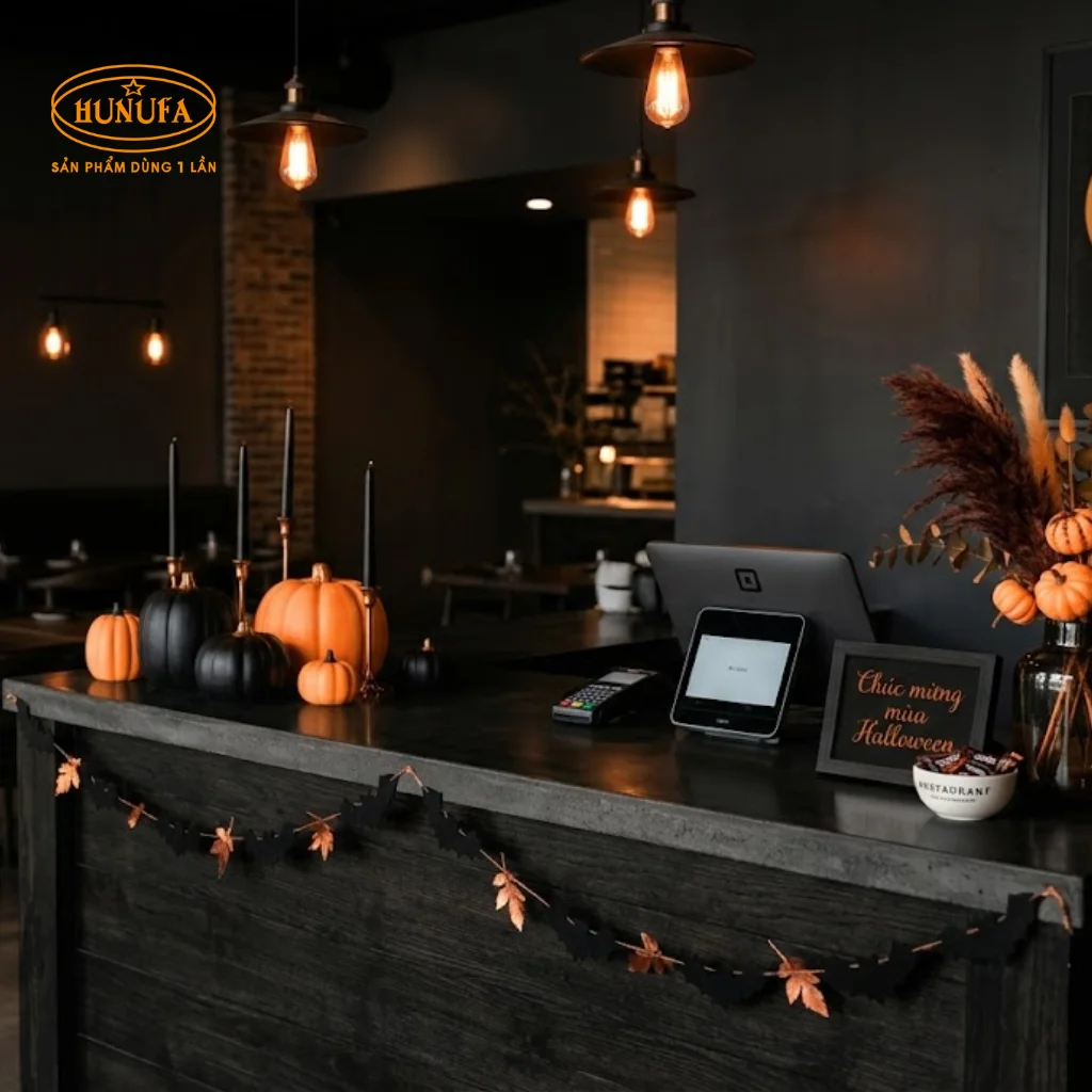 Ý tưởng trang trí Halloween cho nhà hàng, quán ăn đẹp
