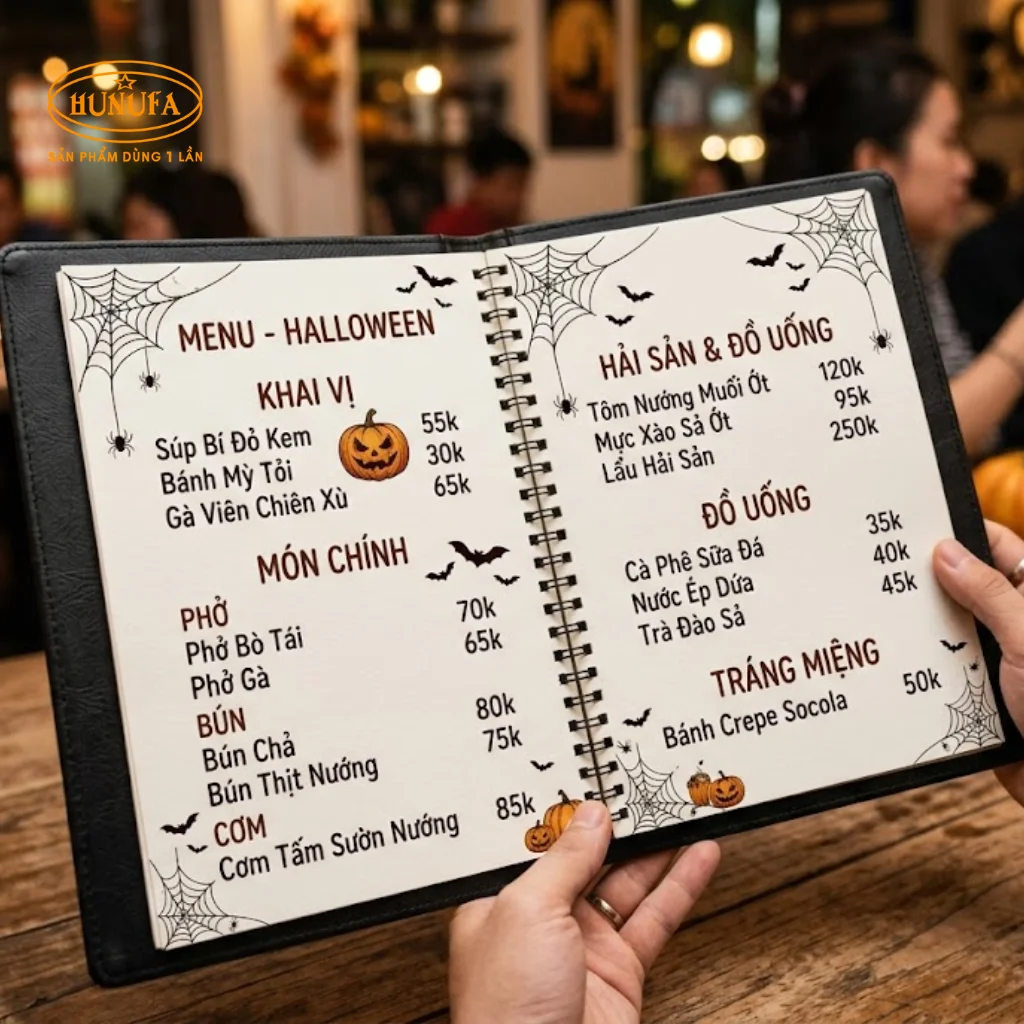 Ý tưởng trang trí Halloween cho nhà hàng, quán ăn đẹp