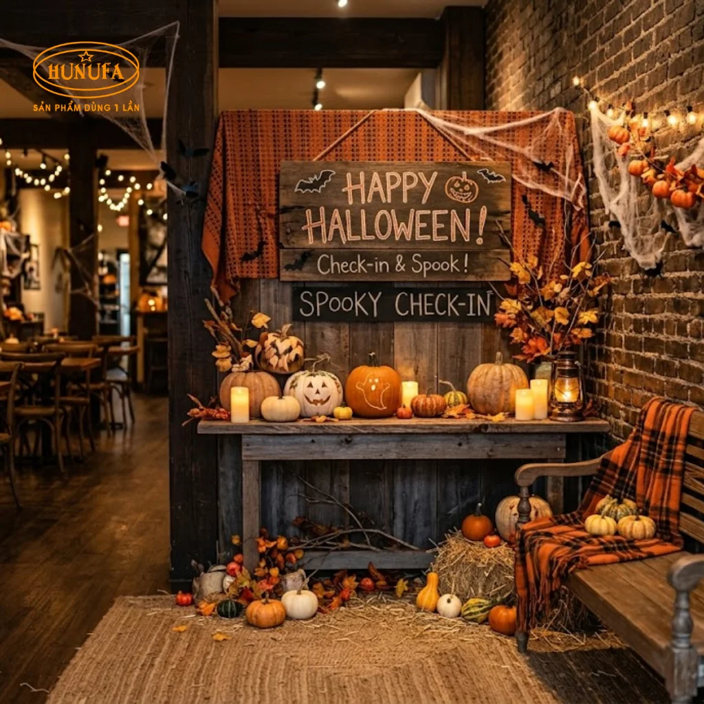 Ý tưởng trang trí Halloween cho nhà hàng, quán ăn đẹp