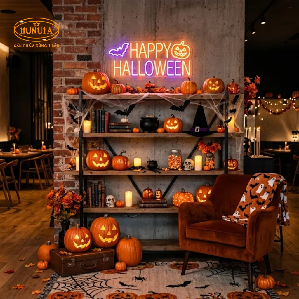 Ý tưởng trang trí Halloween cho nhà hàng, quán ăn đẹp
