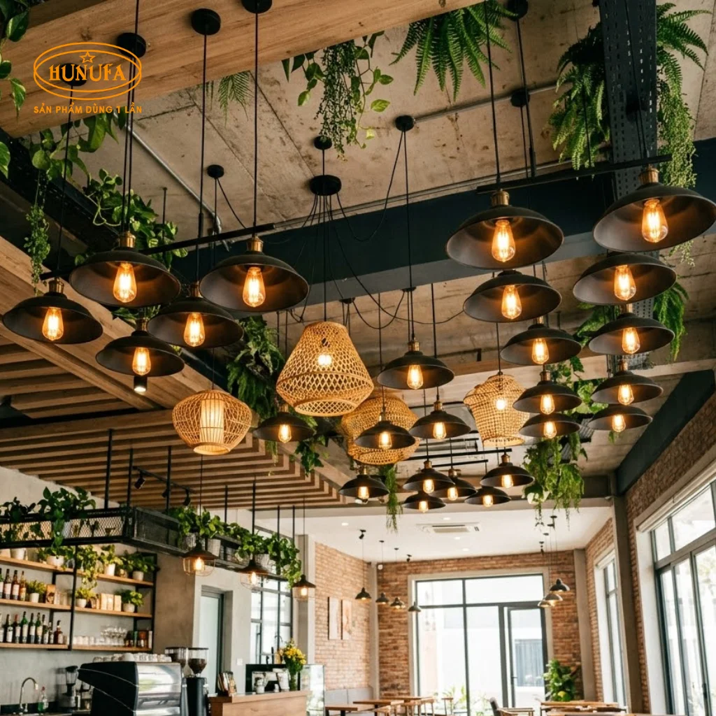 Mẫu trang trí trần quán cafe đẹp, độc đáo, thu hút khách