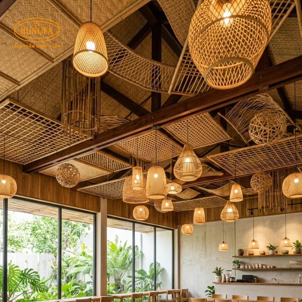 Mẫu trang trí trần quán cafe đẹp, độc đáo, thu hút khách