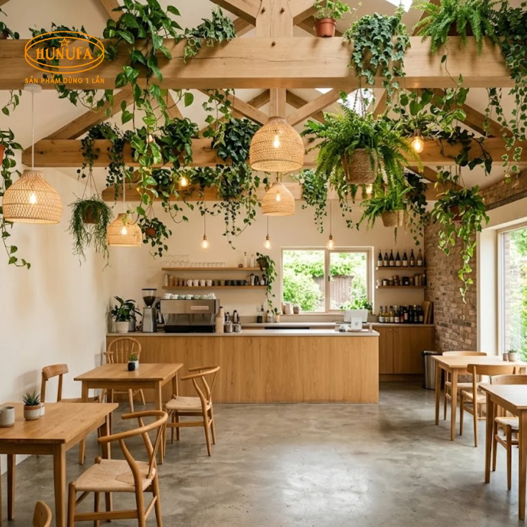 Mẫu trang trí trần quán cafe đẹp, độc đáo, thu hút khách
