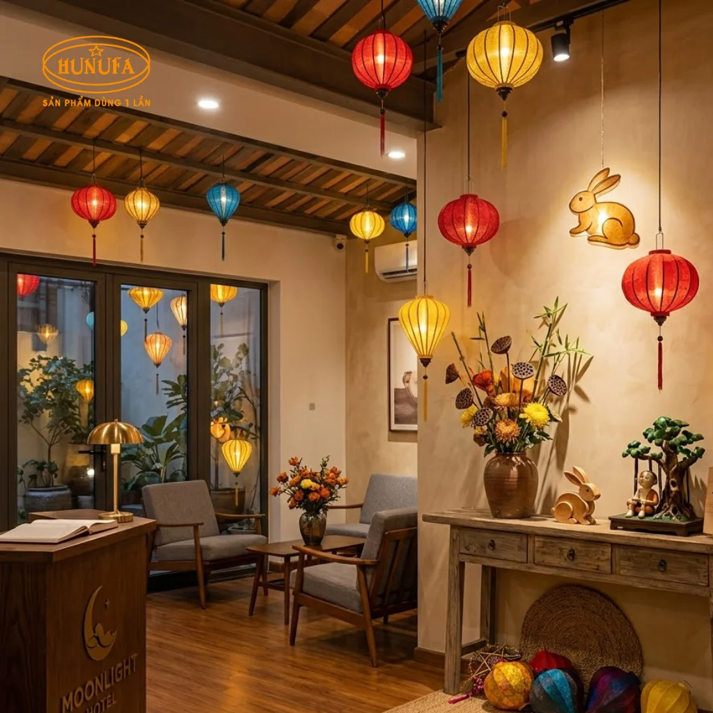 15+ Mẫu trang trí Trung Thu cho khách sạn, nhà nghỉ đẹp, sang trọng