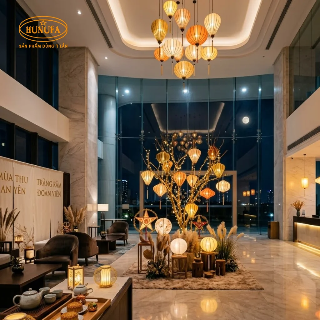 15+ Mẫu trang trí Trung Thu cho khách sạn, nhà nghỉ đẹp, sang trọng