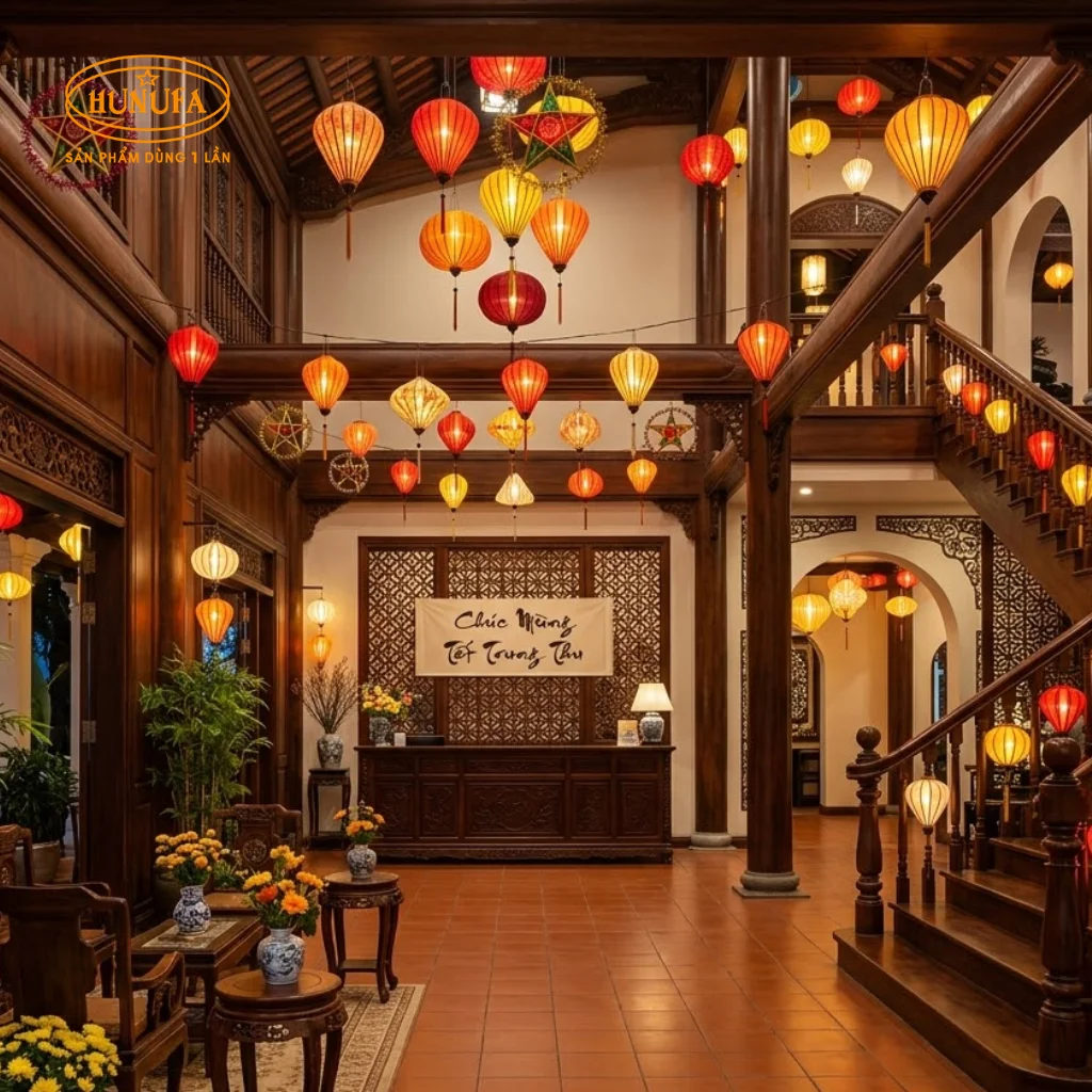 15+ Mẫu trang trí Trung Thu cho khách sạn, nhà nghỉ đẹp, sang trọng