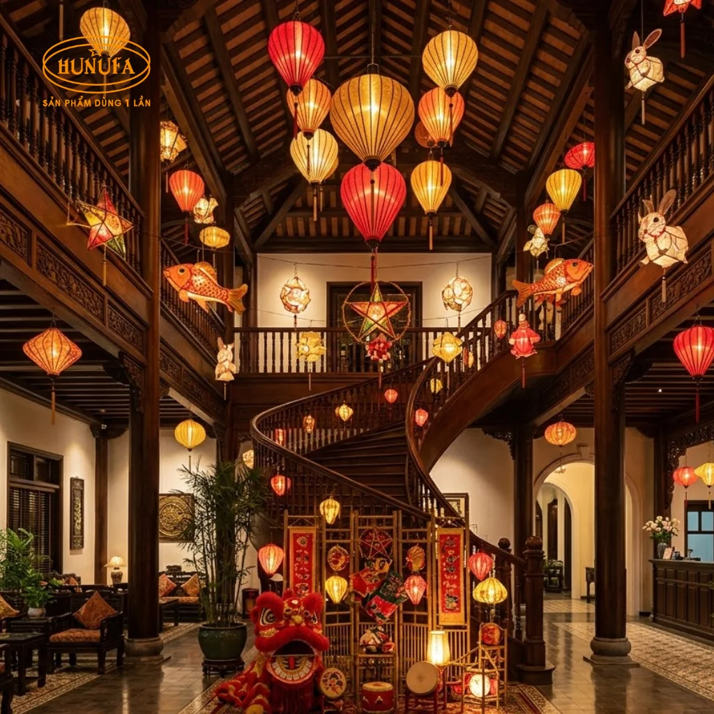 15+ Mẫu trang trí Trung Thu cho khách sạn, nhà nghỉ đẹp, sang trọng