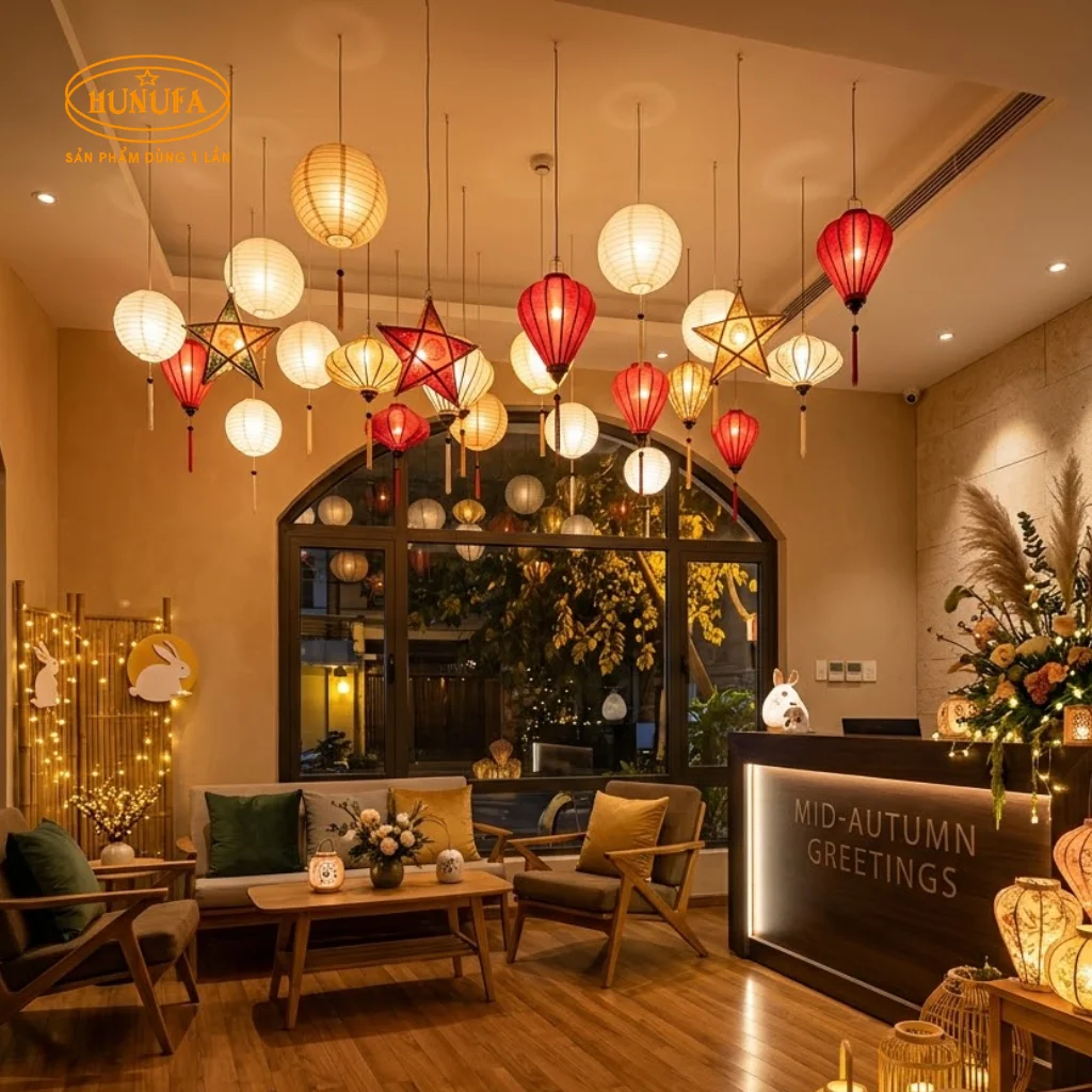 15+ Mẫu trang trí Trung Thu cho khách sạn, nhà nghỉ đẹp, sang trọng