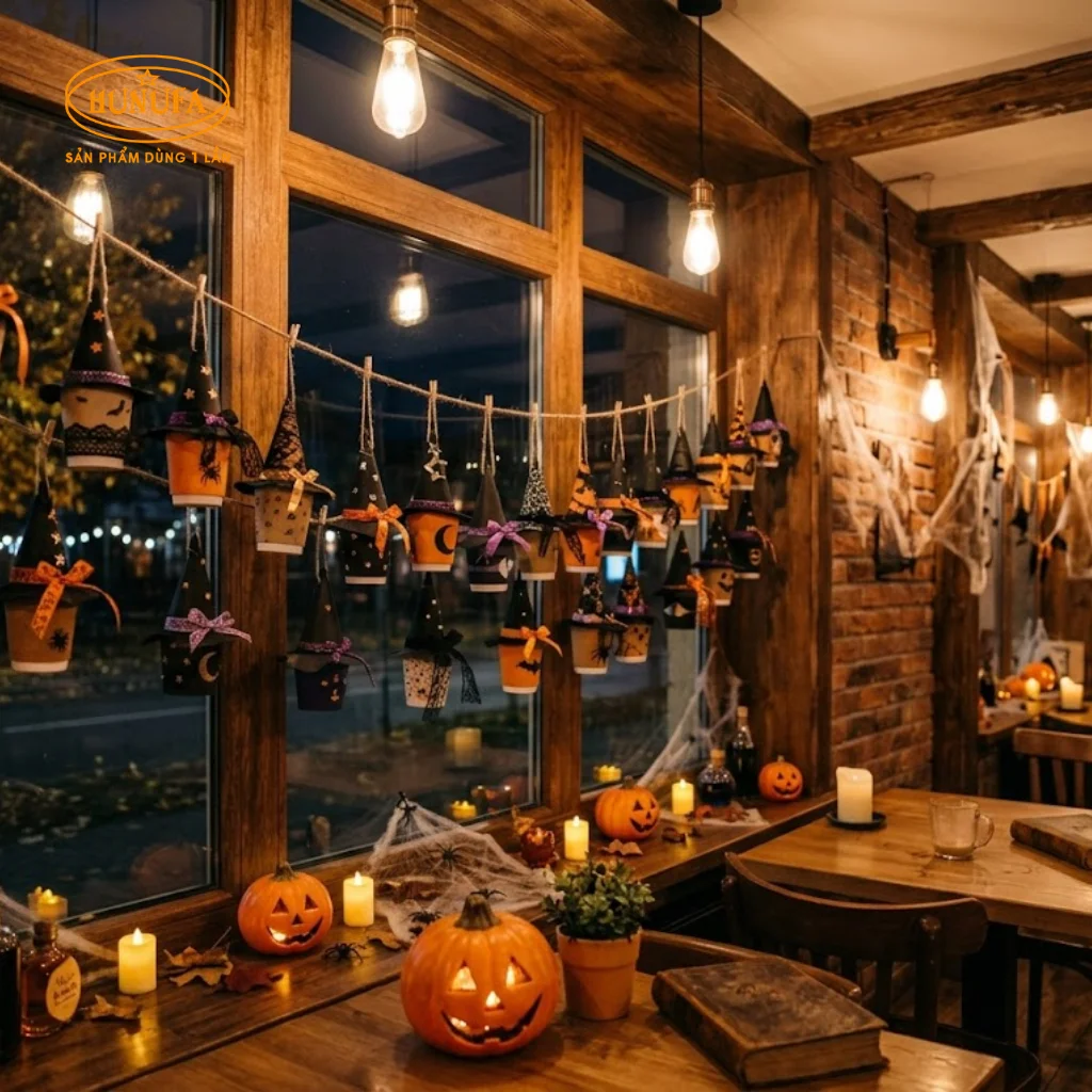 8+ Ý tưởng trang trí góc check-in Halloween cho quán cafe đẹp, độc đáo