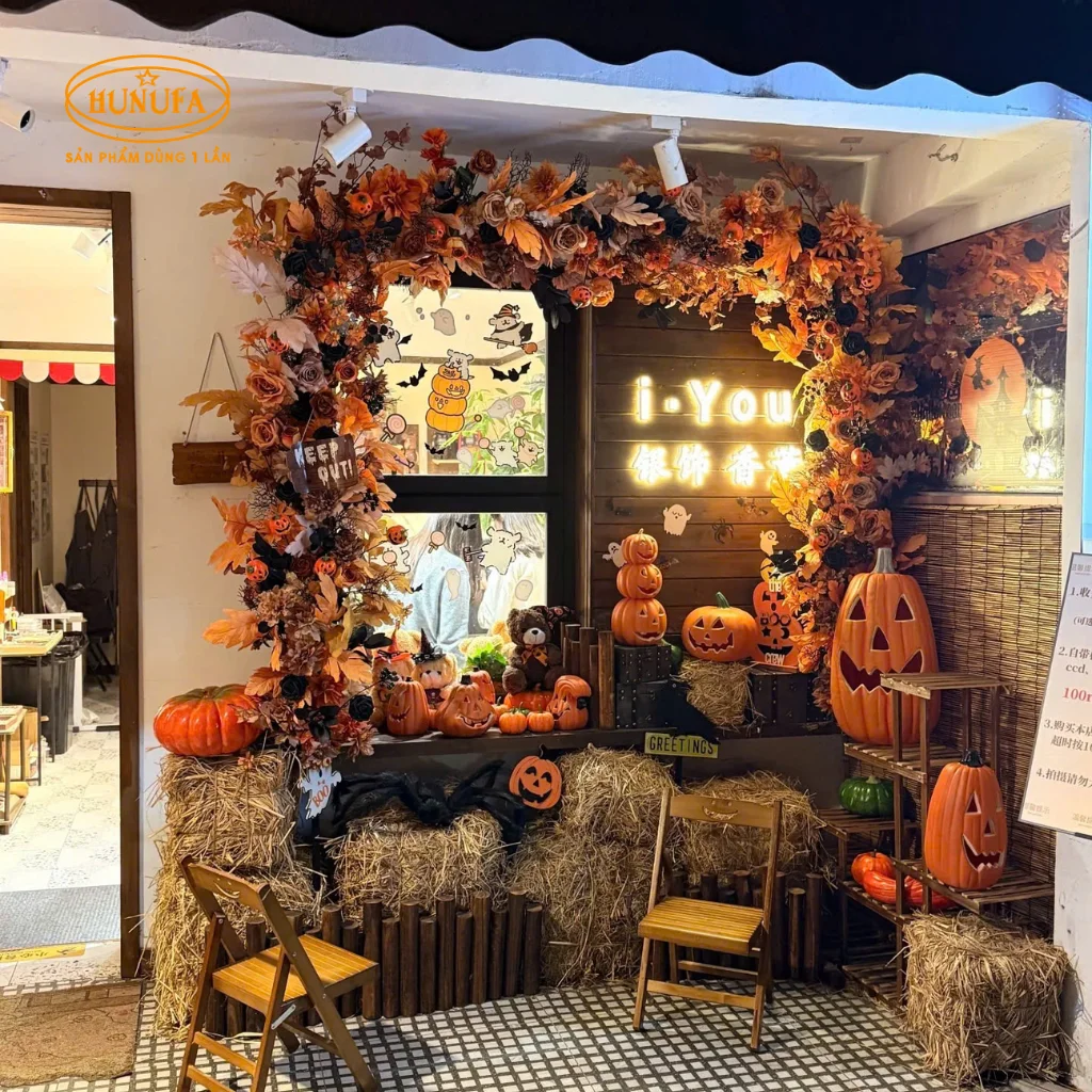 8+ Ý tưởng trang trí góc check-in Halloween cho quán cafe đẹp, độc đáo