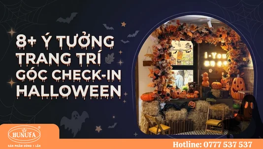 8+ Ý tưởng trang trí góc check-in Halloween cho quán cafe đẹp, độc đáo