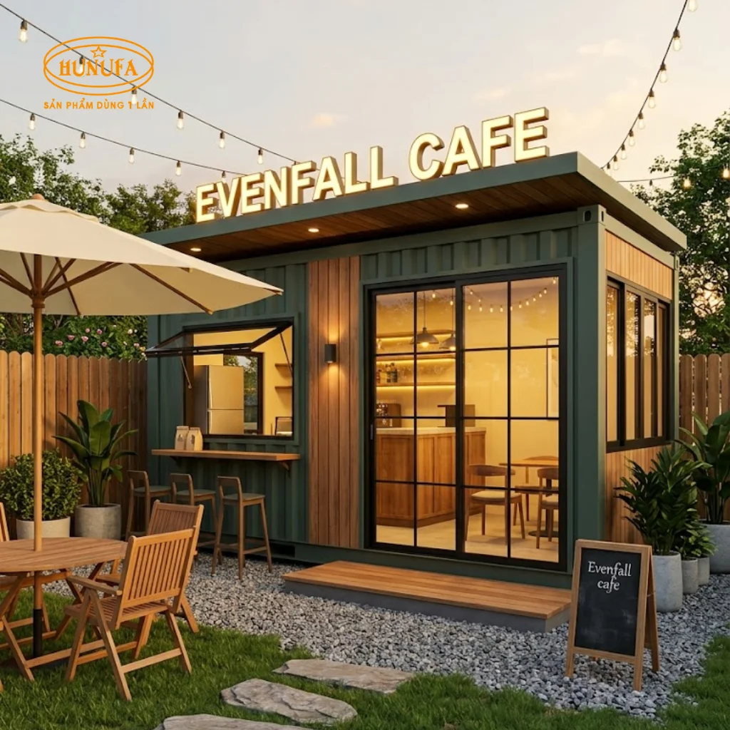 20+ Mẫu thiết kế quán cafe container đẹp, tiện nghi, sáng tạo