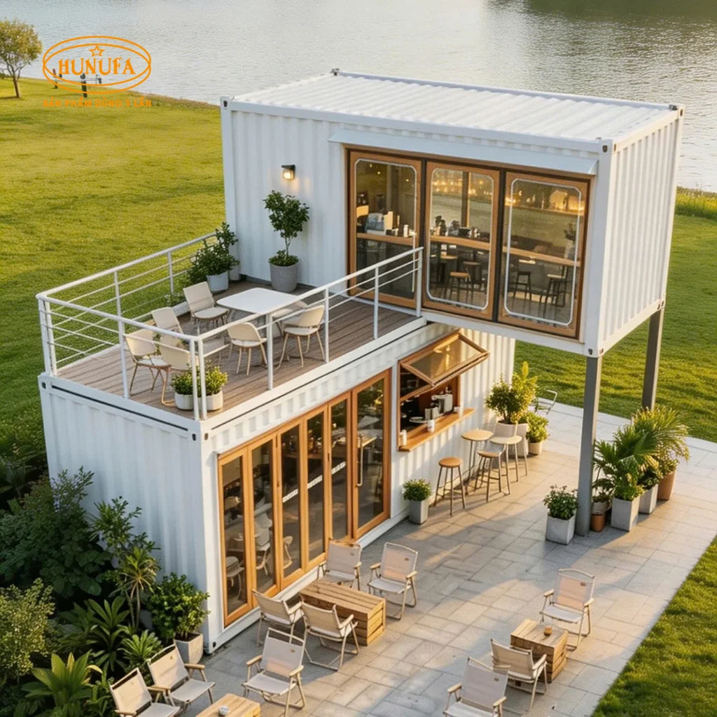 20+ Mẫu thiết kế quán cafe container đẹp, tiện nghi, sáng tạo