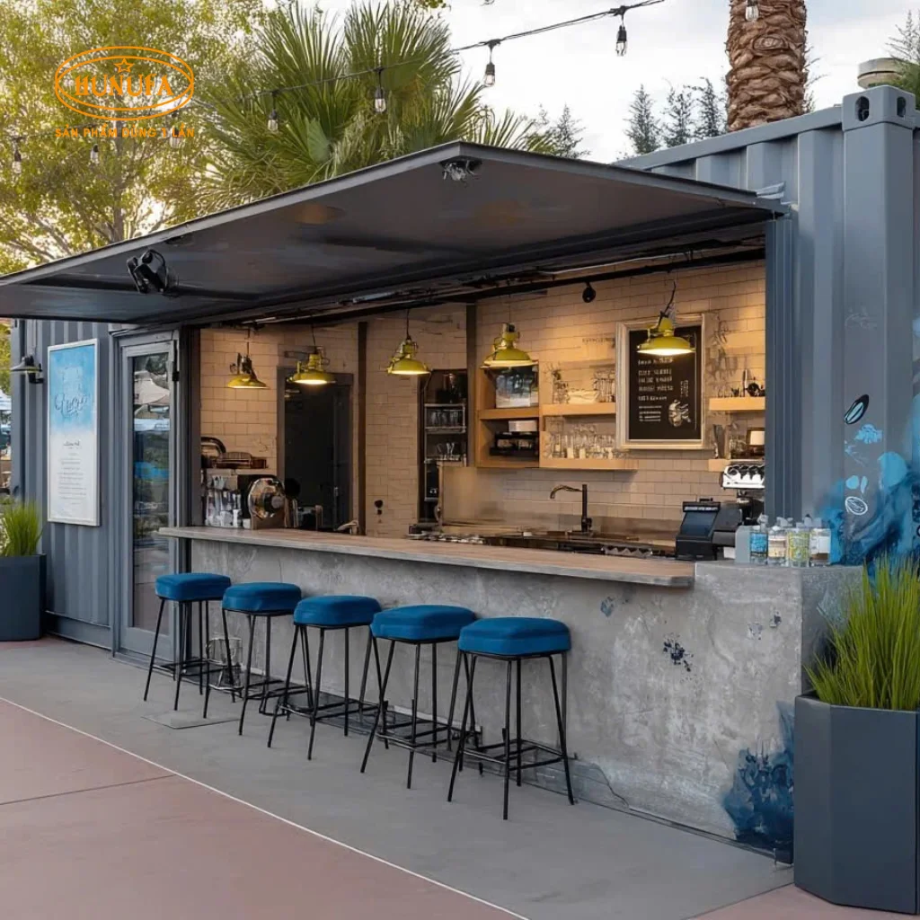 20+ Mẫu thiết kế quán cafe container đẹp, tiện nghi, sáng tạo