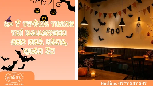 8+ Ý tưởng trang trí Halloween cho nhà hàng, quán ăn đẹp, ấn tượng