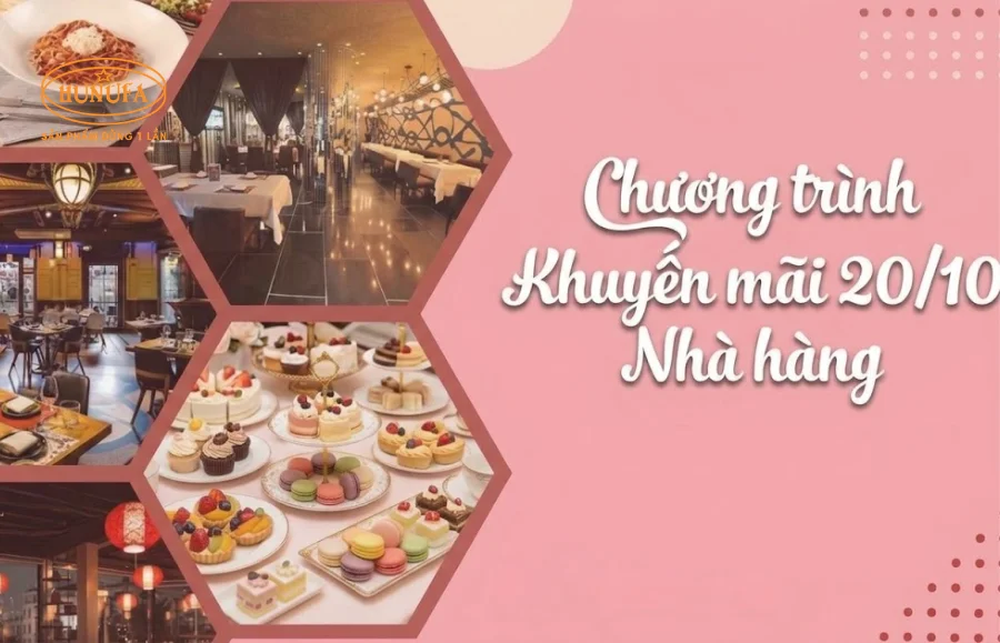 6+ Ý tưởng chương trình khuyến mãi 20/10 nhà hàng hút khách