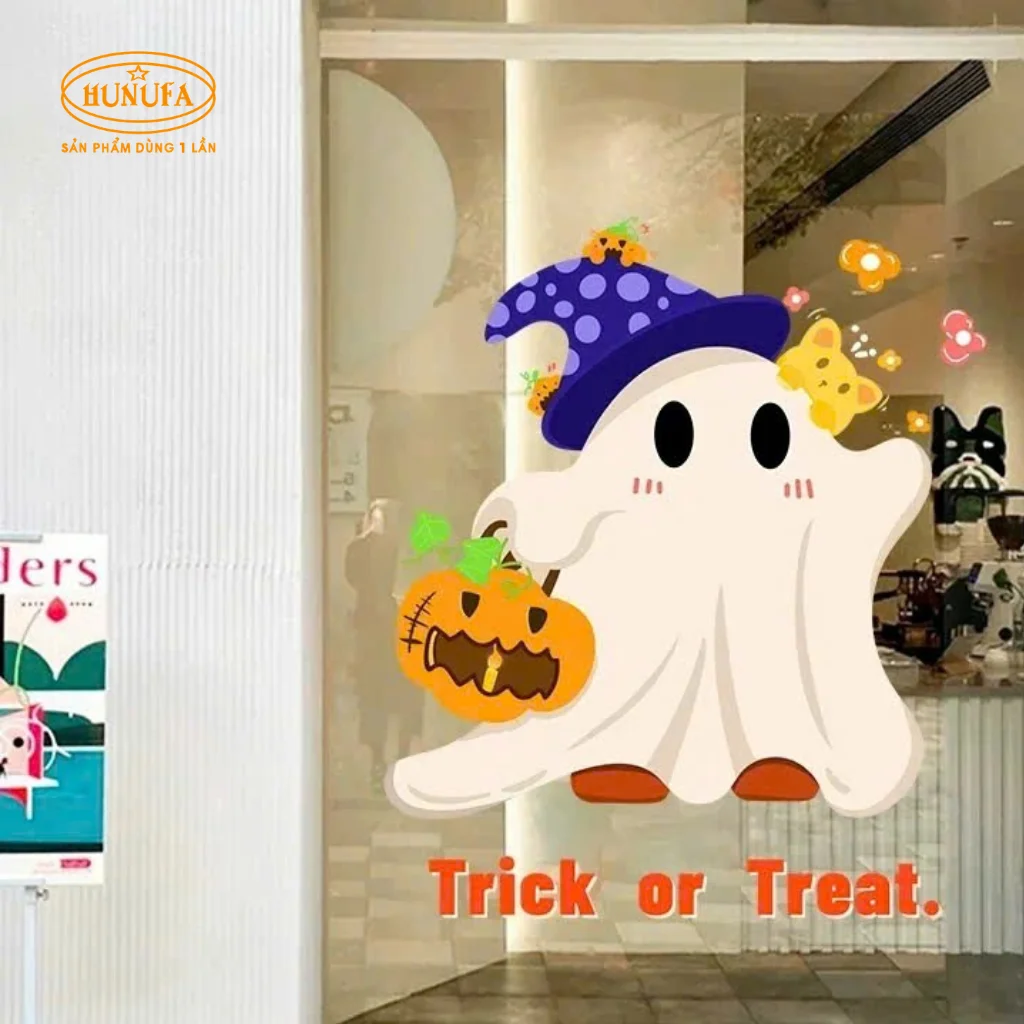 25+ Mẫu decal dán kính Halloween đẹp, hot trend 2026