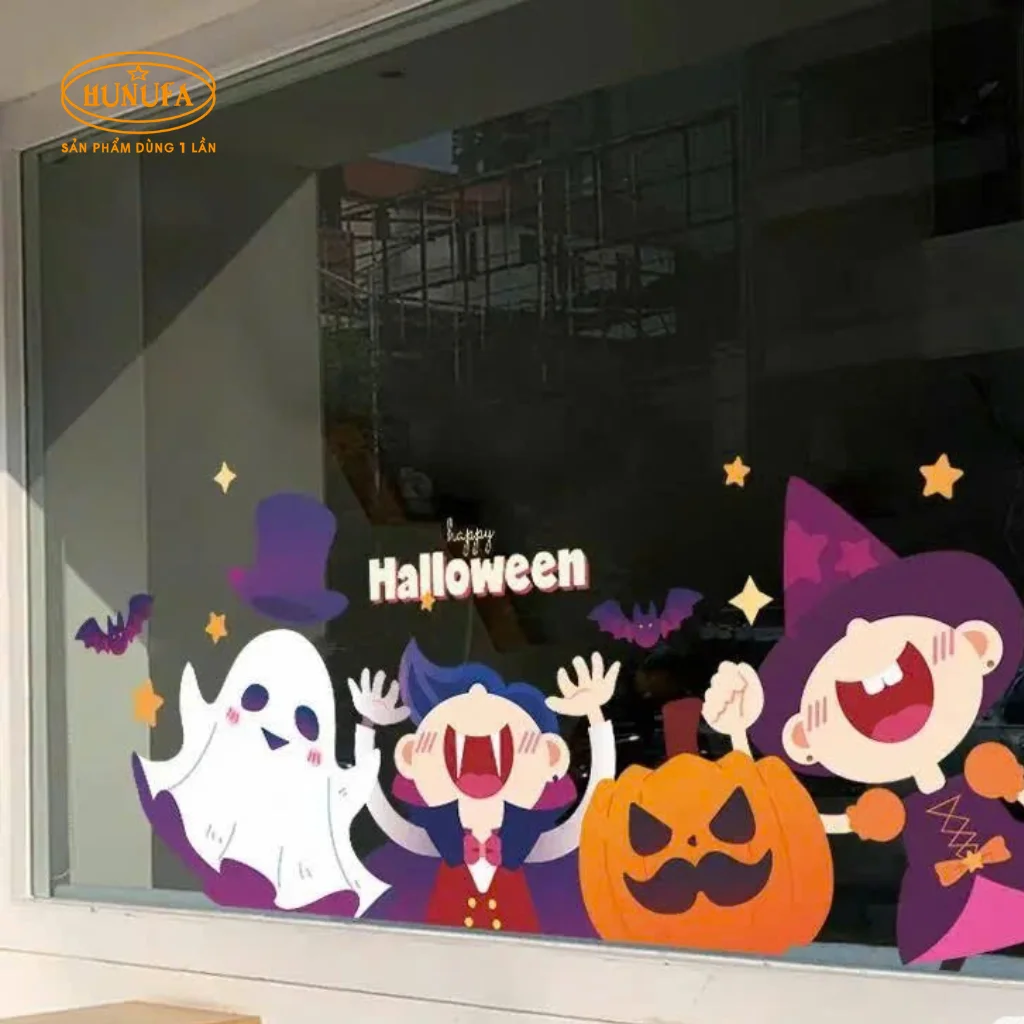 25+ Mẫu decal dán kính Halloween đẹp, hot trend 2026