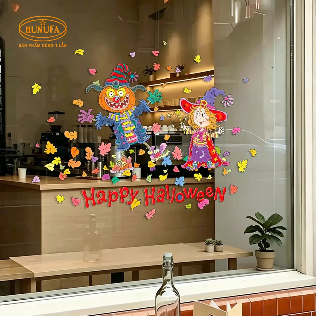 25+ Mẫu decal dán kính Halloween đẹp, hot trend 2026