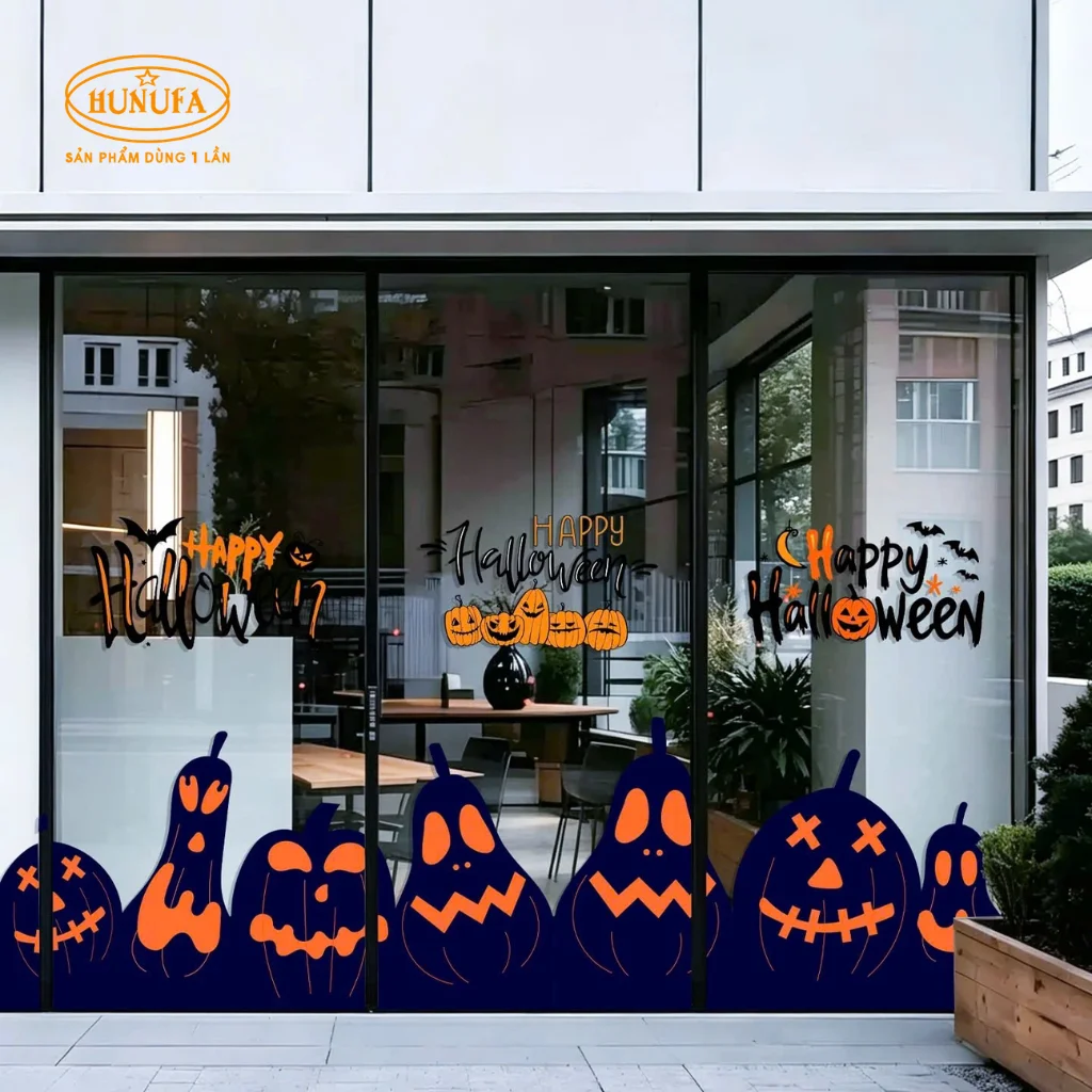 25+ Mẫu decal dán kính Halloween đẹp, hot trend 2026