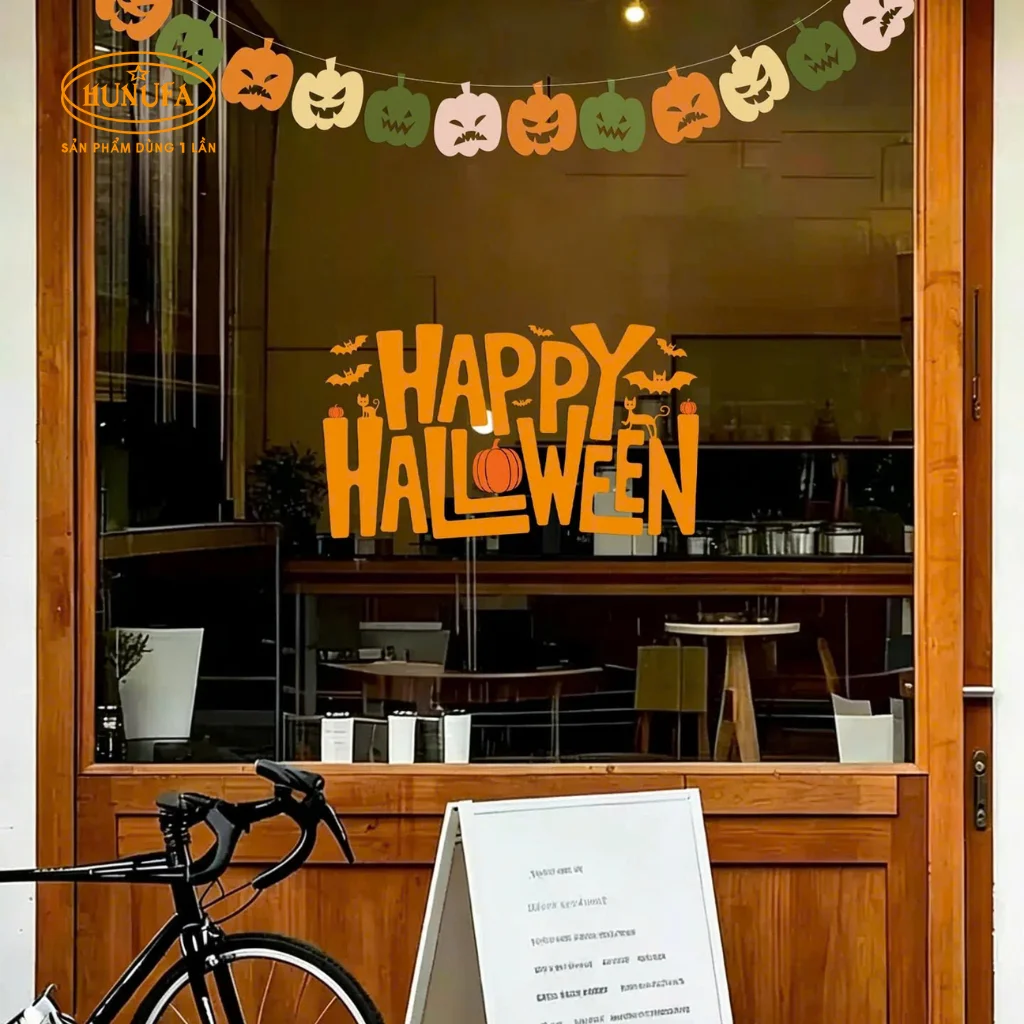 25+ Mẫu decal dán kính Halloween đẹp, hot trend 2026