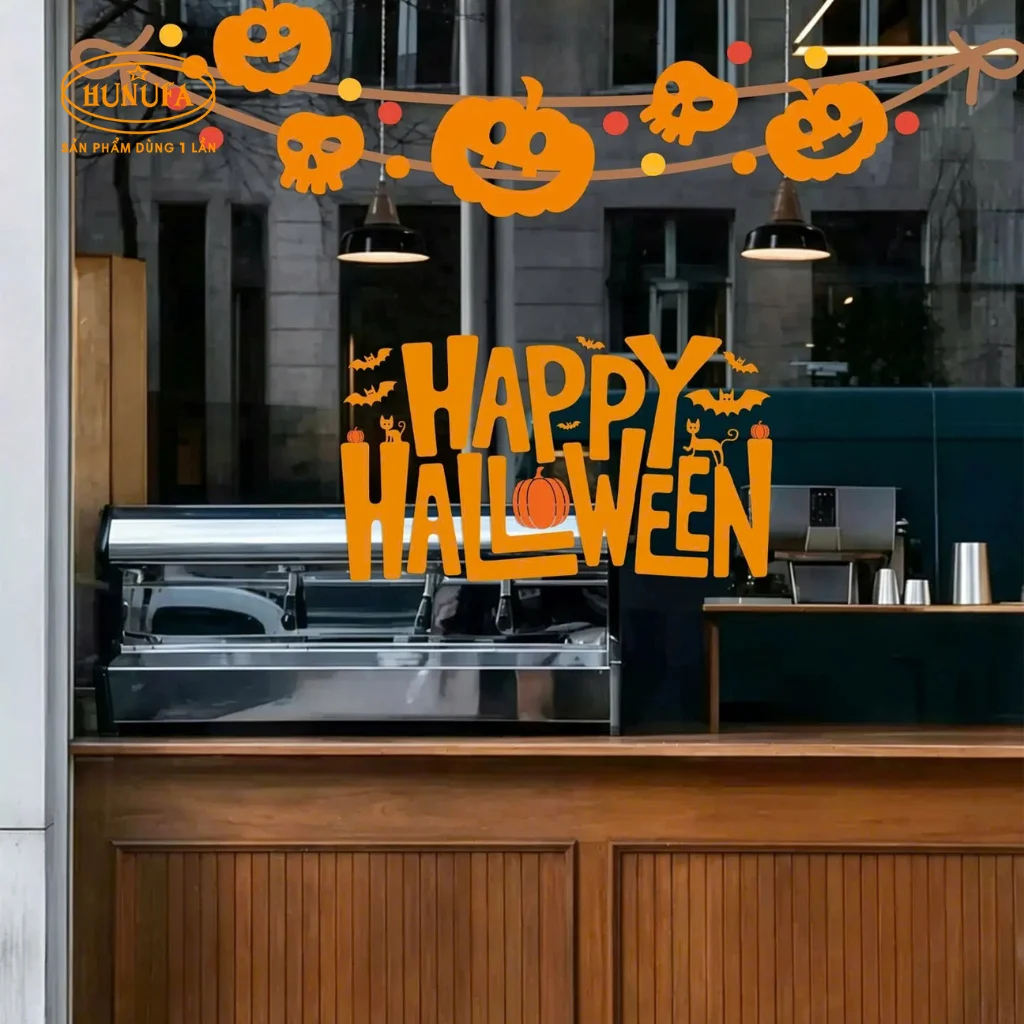 25+ Mẫu decal dán kính Halloween đẹp, hot trend 2026