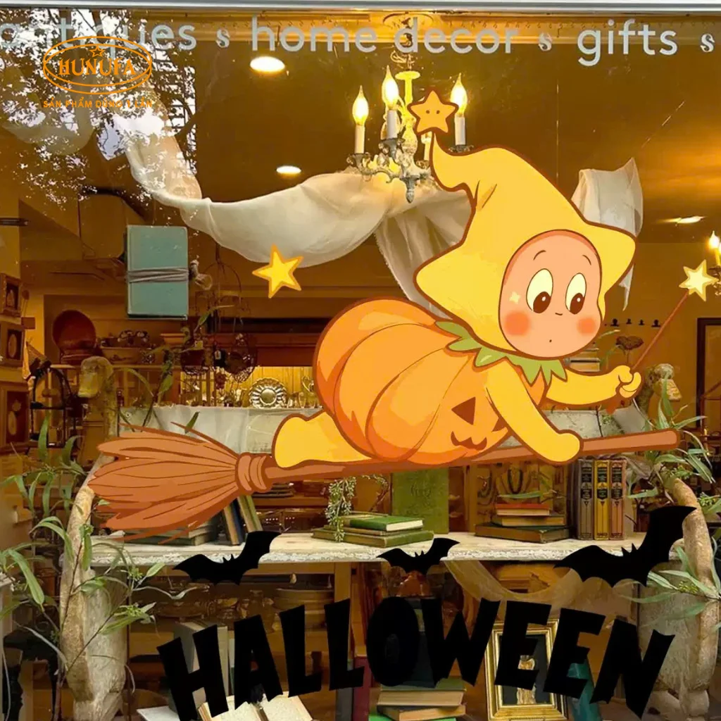 25+ Mẫu decal dán kính Halloween đẹp, hot trend 2026