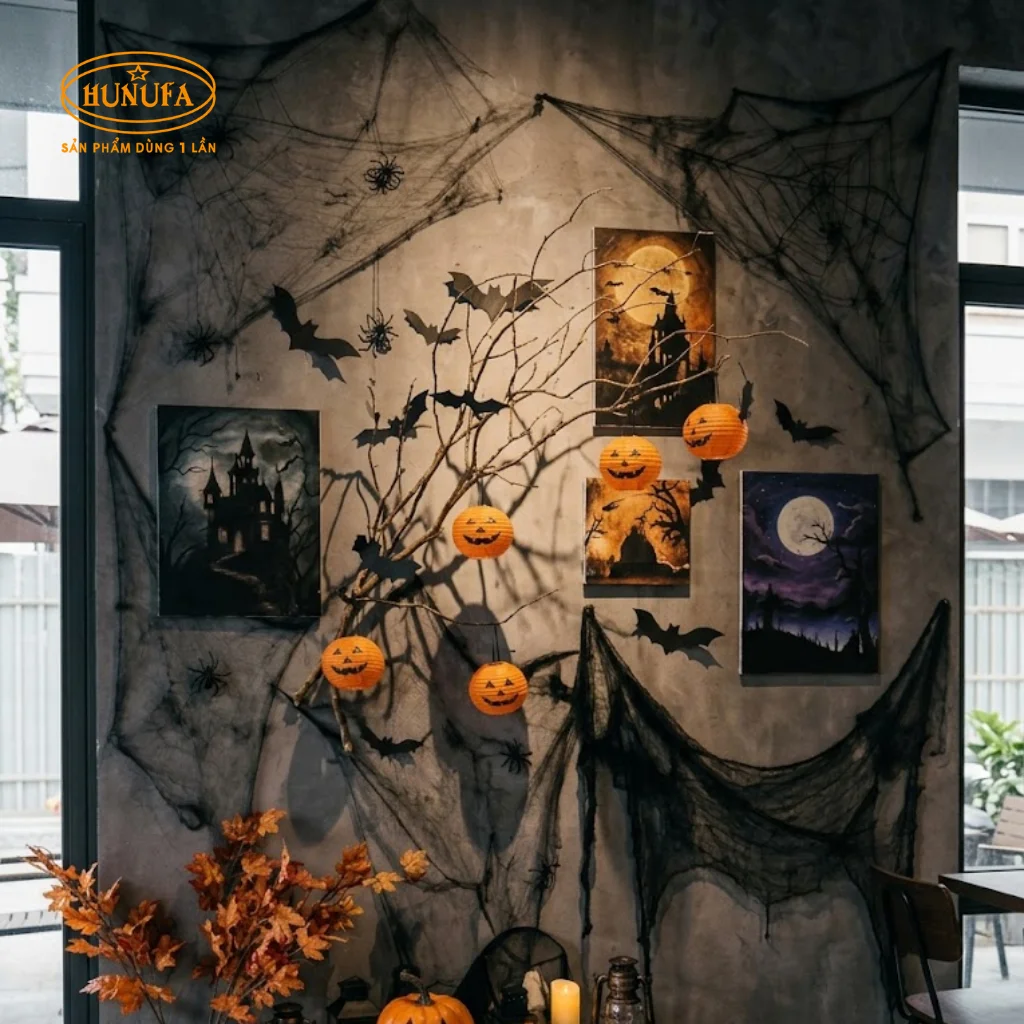 8+ Ý tưởng trang trí góc check-in Halloween cho quán cafe đẹp, độc đáo